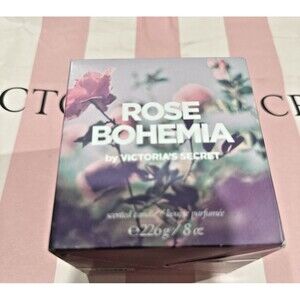 Victoria's Secret Rose Bohemia Fragrance Scented Single Wick Candle 8 OZ New